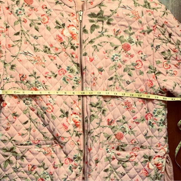 April Cornell Floral Pink Quilted Jacket - Picture 4 of 6